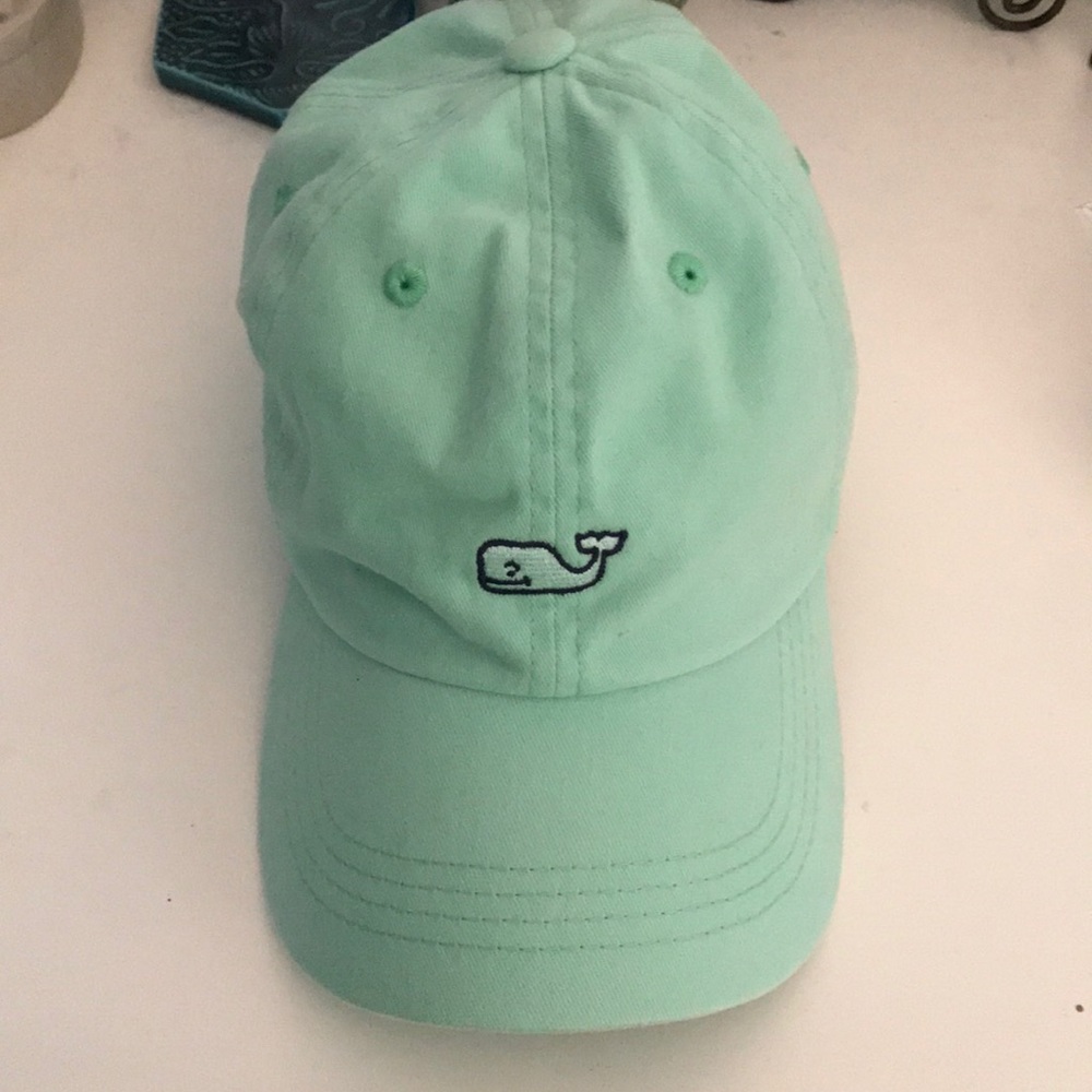 Vineyard Vines Whale Logo Hat (Mint Green)